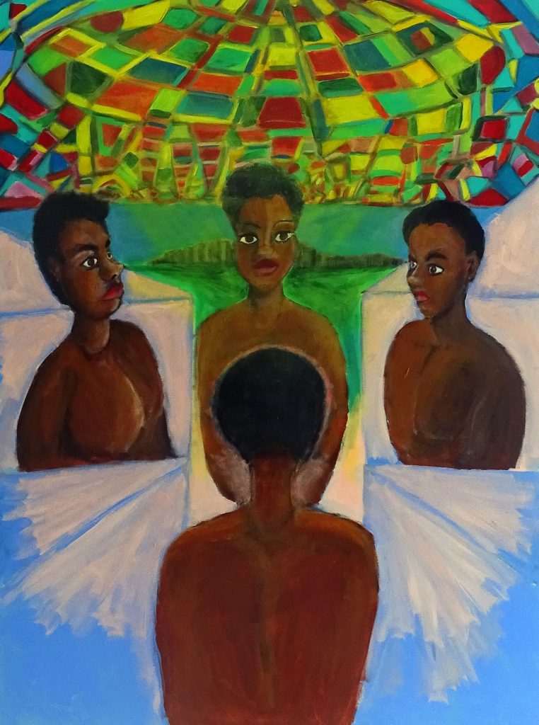 intersectionality 36 x 48 acrylic 2023